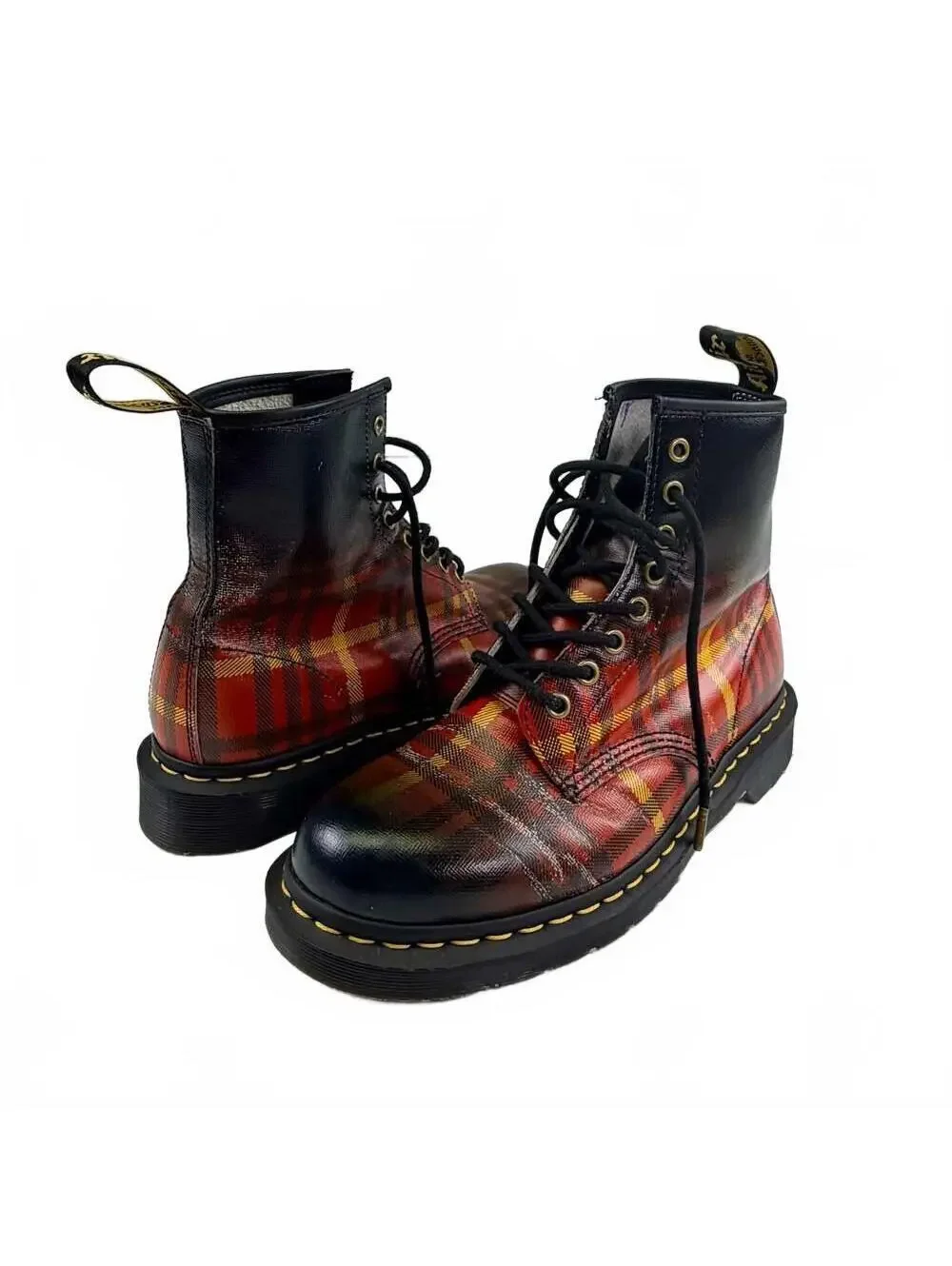 Dr. Martens 1460 McMartens Tartan Leather Boots Men’s Size 9